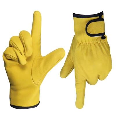China Fire Proof Whip Leather Multifunctional Women Farm Garden Warehouse Truck Gloves Men Outdoor Work Gloves for sale