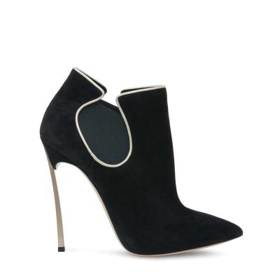 China Waterproof Metal heel suede super sexy ladies party and dinner fashion everything goes with the trend high heels for sale