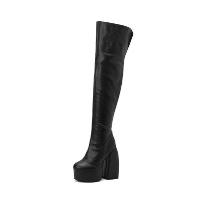 China Deodorization Super sexy autumn/Winter ladies must have high heels over the knee boots first choice for street fashion for sale