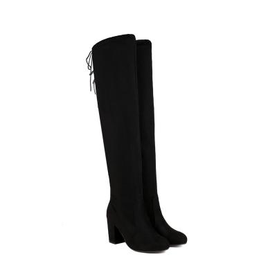 China Hard-Wearing This year's hot suede over knee boots increase trend fashion over knee boots for women for sale