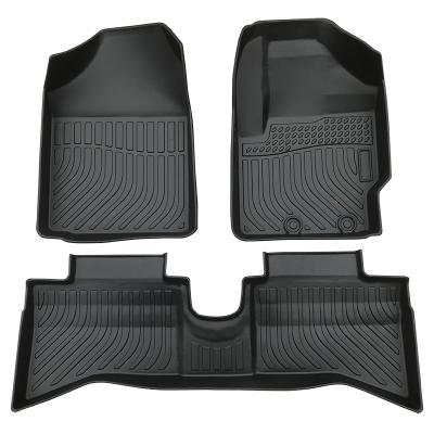 China Brief & All Weather Waterproof Strip Car Floor Mats For Mitsubishi Pajero Simple Color New Design for sale