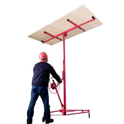 China Construction works Red Tools Red Drywall Panel Lifter Construction Hoist 16' for sale