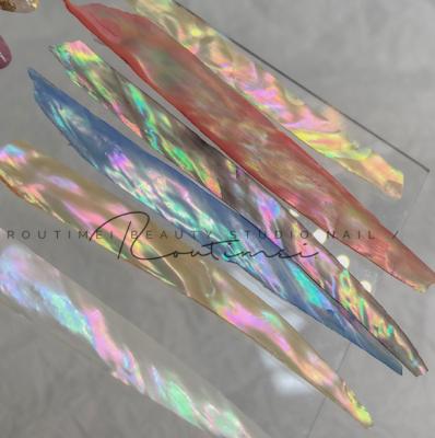 China New Zealand Japanese Abalone Aurora DIY Nail Decoration DIY Super Thin Nail Art Accessories for sale