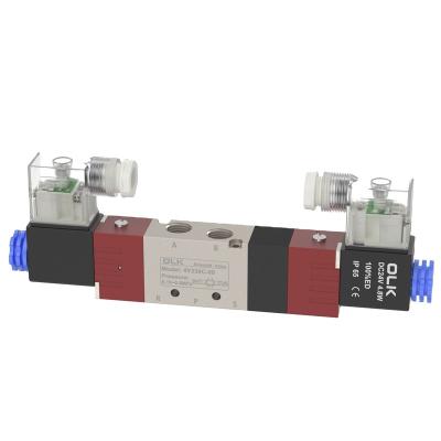 China Dust proof OLK NEW dust proof red 5/3 Solenoid Valve Multiple voltage options, AC 220V and DC 4V230C-08 for sale