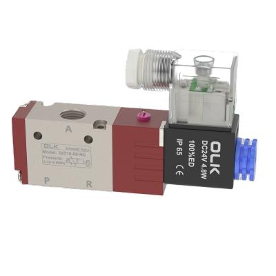 China Hotels OLK red NEW CNC Multi function solenoid valve electric 3 way control valve 3V210-08 for sale