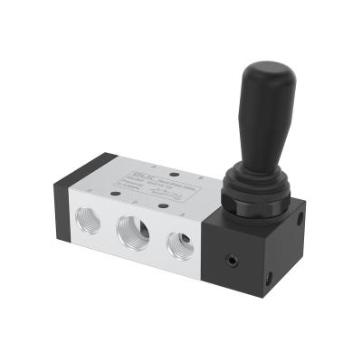 China Hotels OLK 4H310-10 series manual air control pneumatic hand pull valve with lever 4H310-08 for sale