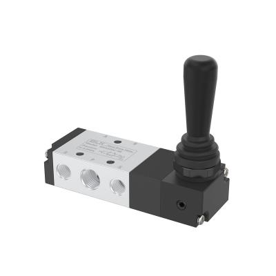 China Hotels OLK 4H230C-08 series manual air control pneumatic hand pull valve with lever for sale