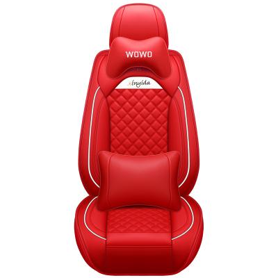 China Hot Selling Car Seat Protector High Quality Fashion Breathable Customized Four Seasons Leather Luxury Universal Car Seat Cover for sale