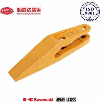 China N012 Kawasaki Excavadora Rodas cargadoras Dientes de acero de aleación resistente a las grietas en venta