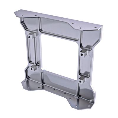 China Aluminiumlegering CNC-freesonderdelen Hoge precisie CNC-bewerking Lucht- en ruimtevaart structurele onderdelen Aluminium beugel Te koop