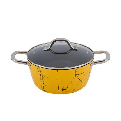 China SHENZHAN Factory Sustainable ODM Round Stainless Steel Soup Cooking Pot Set Soup Pot With Rounded Lid for sale