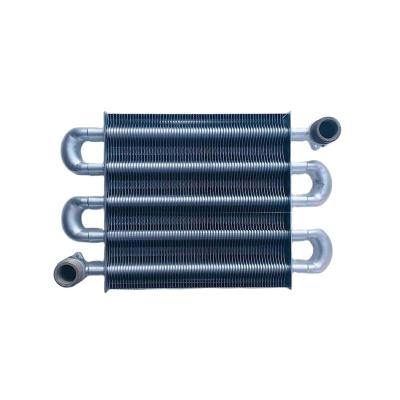 China Hotel Gas Boilers Spare Parts Copper Single-tube 187mm Heat Exchanger For BAXI Ferroli Bosch Vaillant Vanward Gas Boiler Replacement for sale
