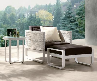 China White Modern Wicker Rattan Chaise Lounge For Hotel (DH-9731) for sale