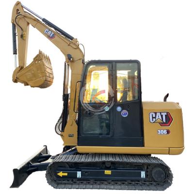 China Machinery Repair Shops Cheap price Construction small equipment mining used Japanese excavator CAT306E with dozer blade hydraulic crawl digger backhoe for sale