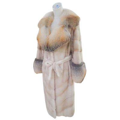 China Warm fashion personalise natural long prices women lady fashion real mink fur coat for sale