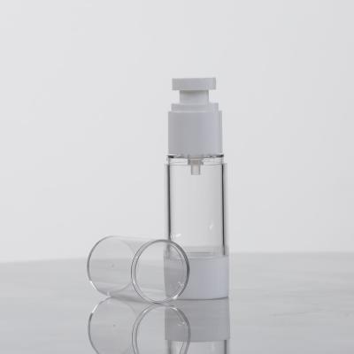 China Cosmetic Pump Bottle 15ml 20ml 30ml Whosale Empty Cosmetic Bottle PP Black Acrylic for sale