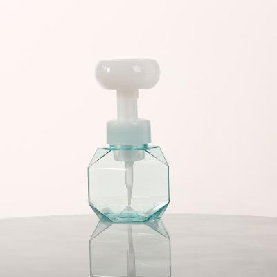 China Cosmetic Hand Wash Flower Foam Pump Bottle For Bathroom Kids Hot Sale 300ml Shampoo PETG for sale