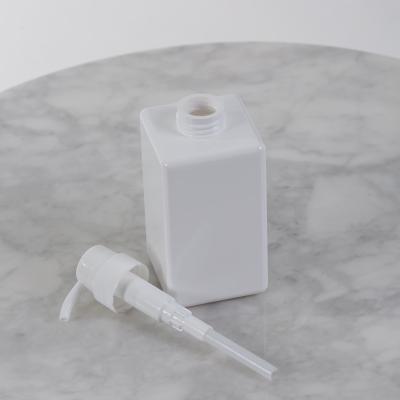 China PETG Square Cosmetic Plastic For Hair Care Oval Cream Pump Bottle Lotion Hand Cream for sale