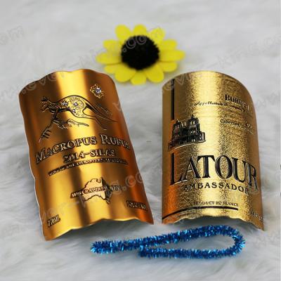 中国 ロゴによって刻まれる贅沢なワインの注文のアルコール飲料のラベル 販売のため