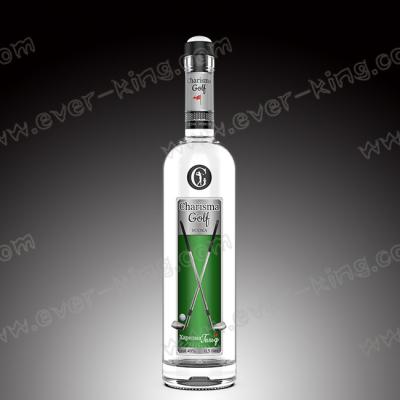 China Crystal White Flint Custom Glass Bottle 750 ML for Luxury Liquor and Spirit zu verkaufen