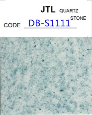 China Artificial double color crystal quartz stone slab for kitchen countertop for sale