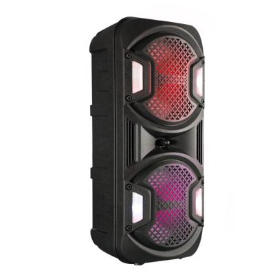 China Video Game Karaoke Party Disco Light 8 Inch Portable BT Cart DJ Dual Speakers For Party KTV for sale
