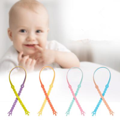 China 100% Silicone Baby Pacifier Safety Clip Dummy Pacifier Clip Chains Professional Environmentally Friendly Toy for sale