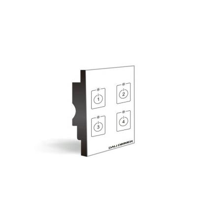 China RGBW LED Lighting RGBW LED Lighting DALI Touch Glass Panel for DL8604 LED Touch Dimmer for sale