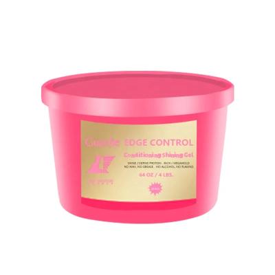China Marca privada Loc Twist n Control Edge Braiding Gel Hair Braid Styling Max Hold Grande Tamanho Braiding Neat Gel 64 oz à venda