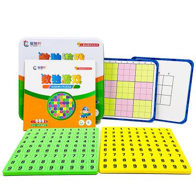 China EVA Children's Sudoku Education Science Toys New Early Baby Magnetic Puzzle Toys 3+ Enlightenment Scale Fun Toys for sale