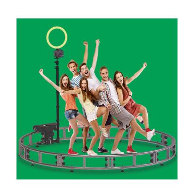 China Pt01-360 Rotating Trackstar Booth Auto 360 Photos Camera Track Booth Portable Auto Circle 360 Photobooth Visual Time Bullet for sale