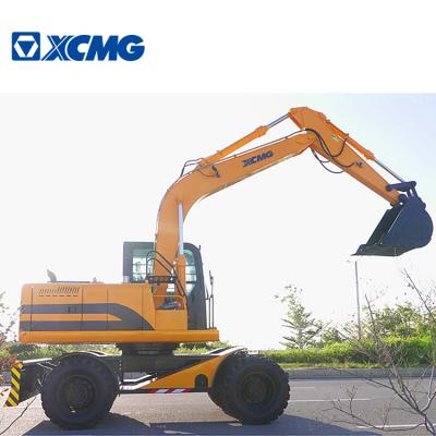 China Construction works XCMG Official 12 Ton Wheel Excavator XE120W China New Excavators Price For Sale for sale