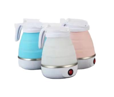 China Mini Silicone Electric Kettle Basic 360 Degree Rotation Kettle With Speed Boil Glass Electric Tea Kettle for sale