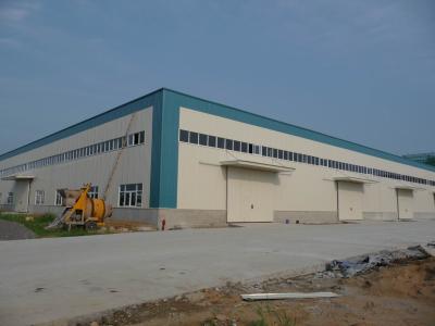 China Easy Erecting Industrial Steel Buildings Size 300' X 100' With H Section Beams Workshop for sale