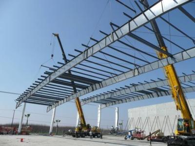 China Metal Workshops Size 80' x 60' With H Prifile Beams for sale