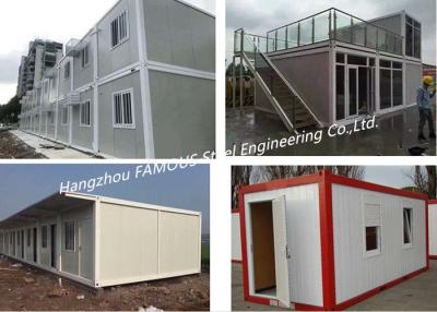 China G +1 Floor Foldable Living Prefab Homes Modular Integrated Container House For Labor Camp for sale