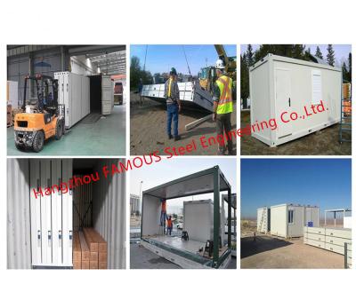 China Casa movible prefabricada del envase de la asamblea fácil con los hogares plegables del envase de la casa prefabricada del bajo costo en venta