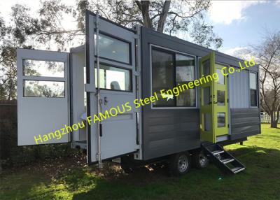 China Modern Design Shipping Container House On Wheels Tiny Container Home With AUS/NZ Approved for sale