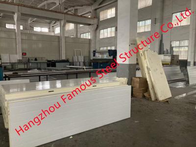 China PU polyurethane foam PIR cold room storage warehouse insulation sandwich panelsboards for sale
