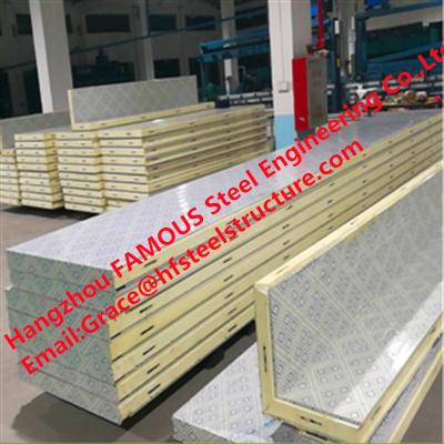 China Cold Room Panel Pu Polyurethane Sandwich Panel with Camlock for sale