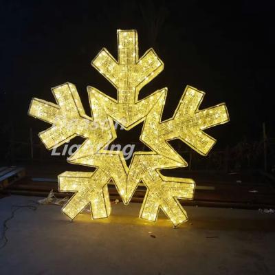 China Large led lighted snowflakes en venta