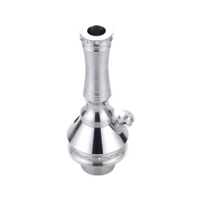 China Luxurious SS304 Small Newest Diamond Stainless Steel Hookah Base Shisha Accessories with 1 Hose for sale
