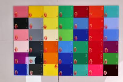 China Colored Acrylic Sheet in Various Colors and Thicknesses for Your Projects with Smooth Surface and No Smell When Cut for sale