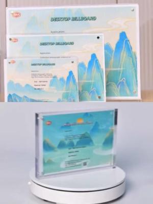 China T Shape Acrylic Tabletop Sign Holders 8.5 x 11 for sale