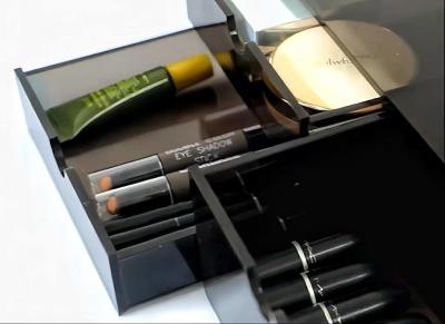 China Maß und Farbe angepasst Klares Acryl-Kosmetikum für Lippen zu verkaufen