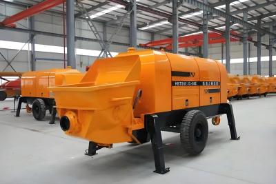 China Mini bomba de cemento portátil montada en remolque 60m3/h para colocación de concreto personalizada en venta