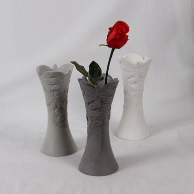 Chine Le blanc Handcrafted des vases à pilier pour épouser le × 12.2cm des pièces maîtresses 8.7cm à vendre