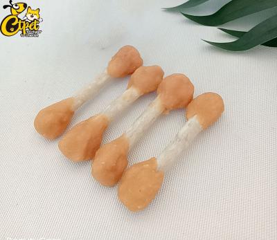 China Pet Food Snacks Chicken and Dog Sustainable Wrap Stick Dog Munchy Dry Dog Treats for sale
