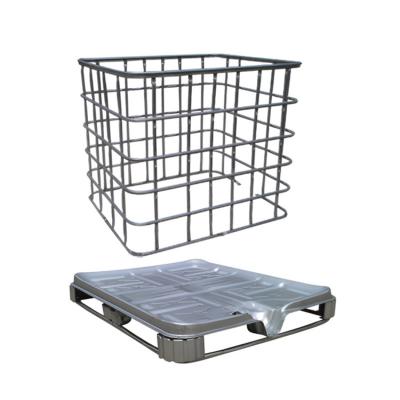 China Factory direct sales Ibc Ton Barrel Ibc tank frame protection 800 liter barrel container plastic frame for sale
