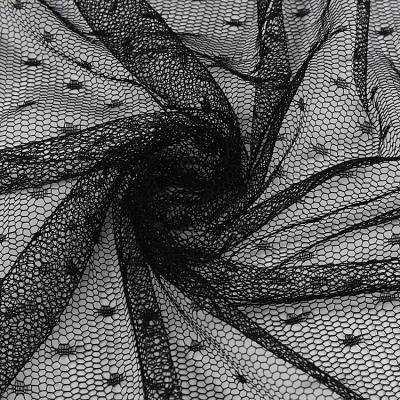 China Breathable Jacquard Netting Knitting Soft Net Garment Fabric Wholesale for sale